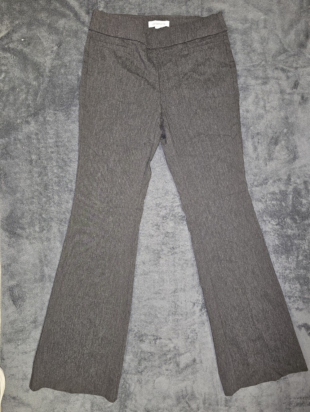 Liz Claiborne Gray Boot Cut Knit Pants